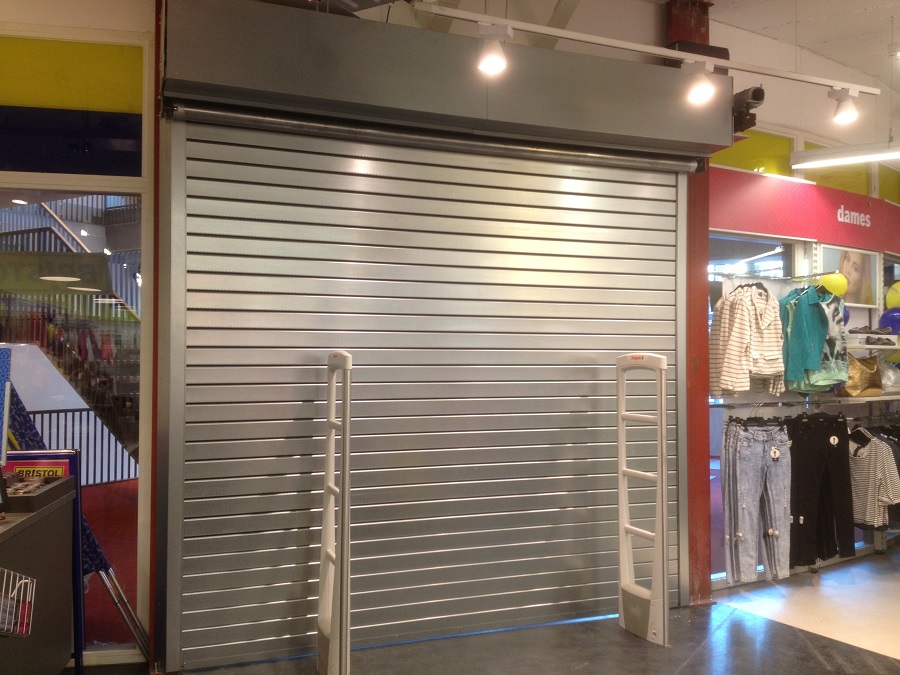 Brandwerend rolluik winkel
